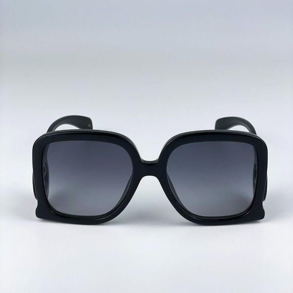 Gucci GG1326S 001 Sunglasses Black Grey Gradient Oversized Square Women main image 6